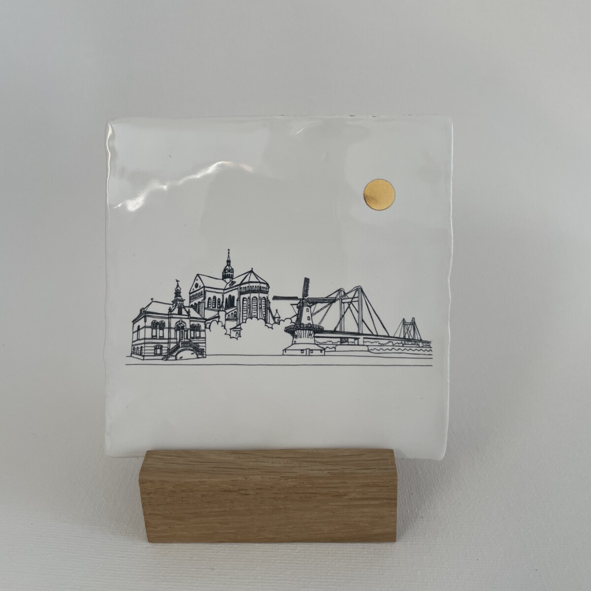 beneden leeuwen tegel 10x10 in houder