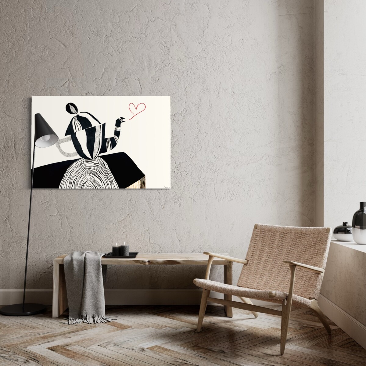 schilderij 'franjes'