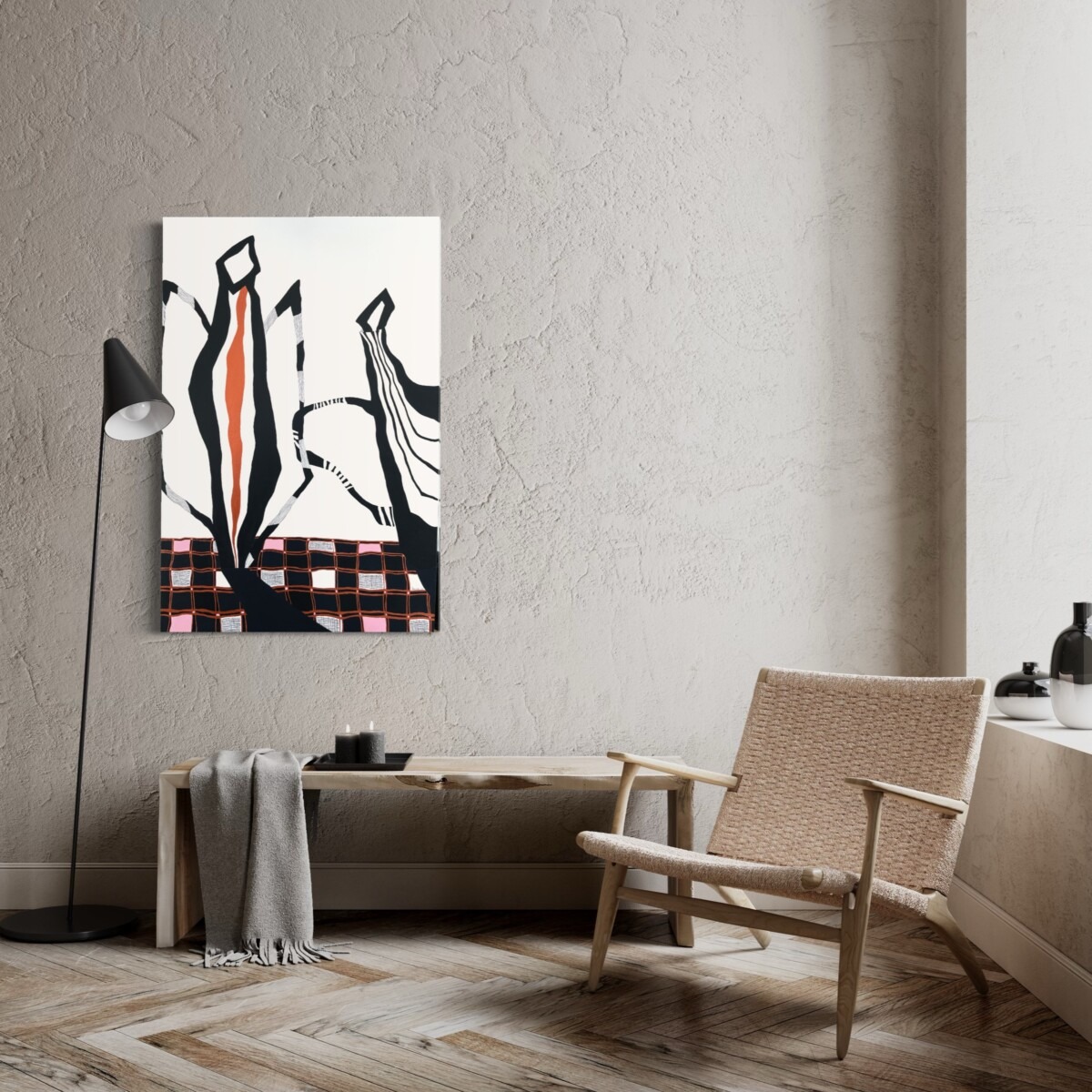 schilderij 'loslaten'