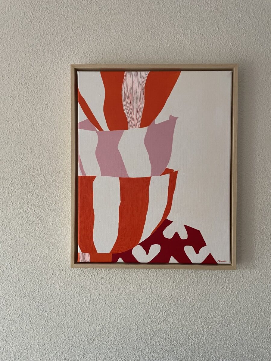 schilderij 'stapelkopjes'