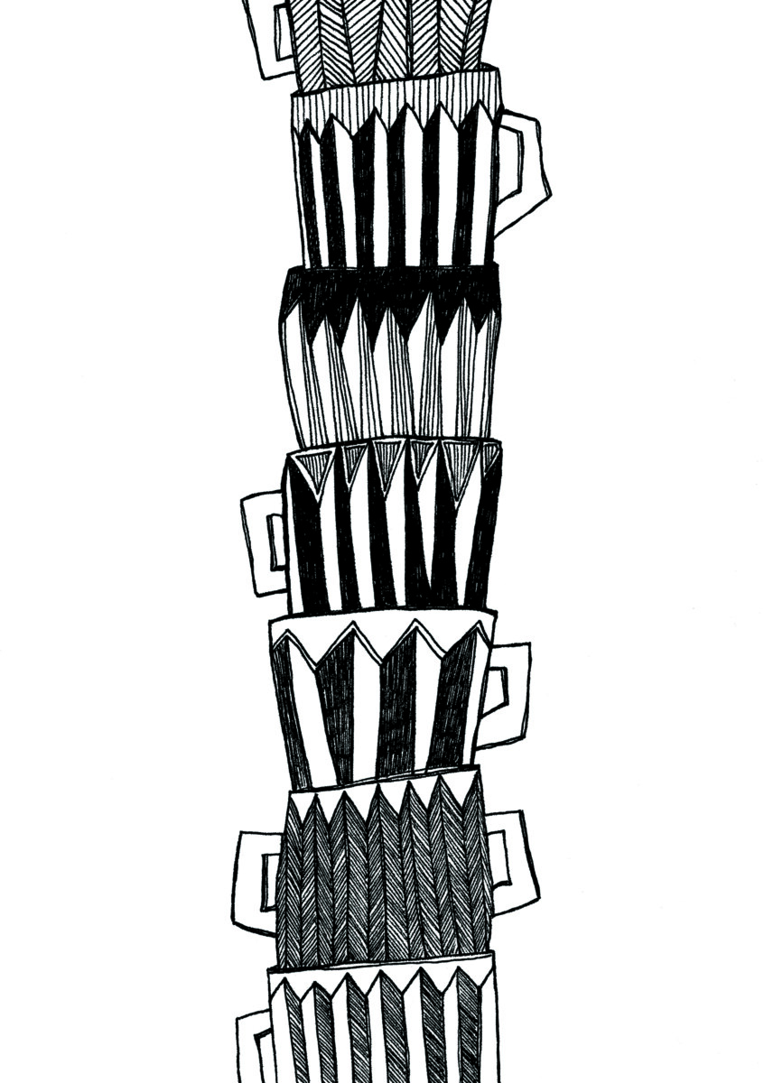 artprint 'opeenstapeling'