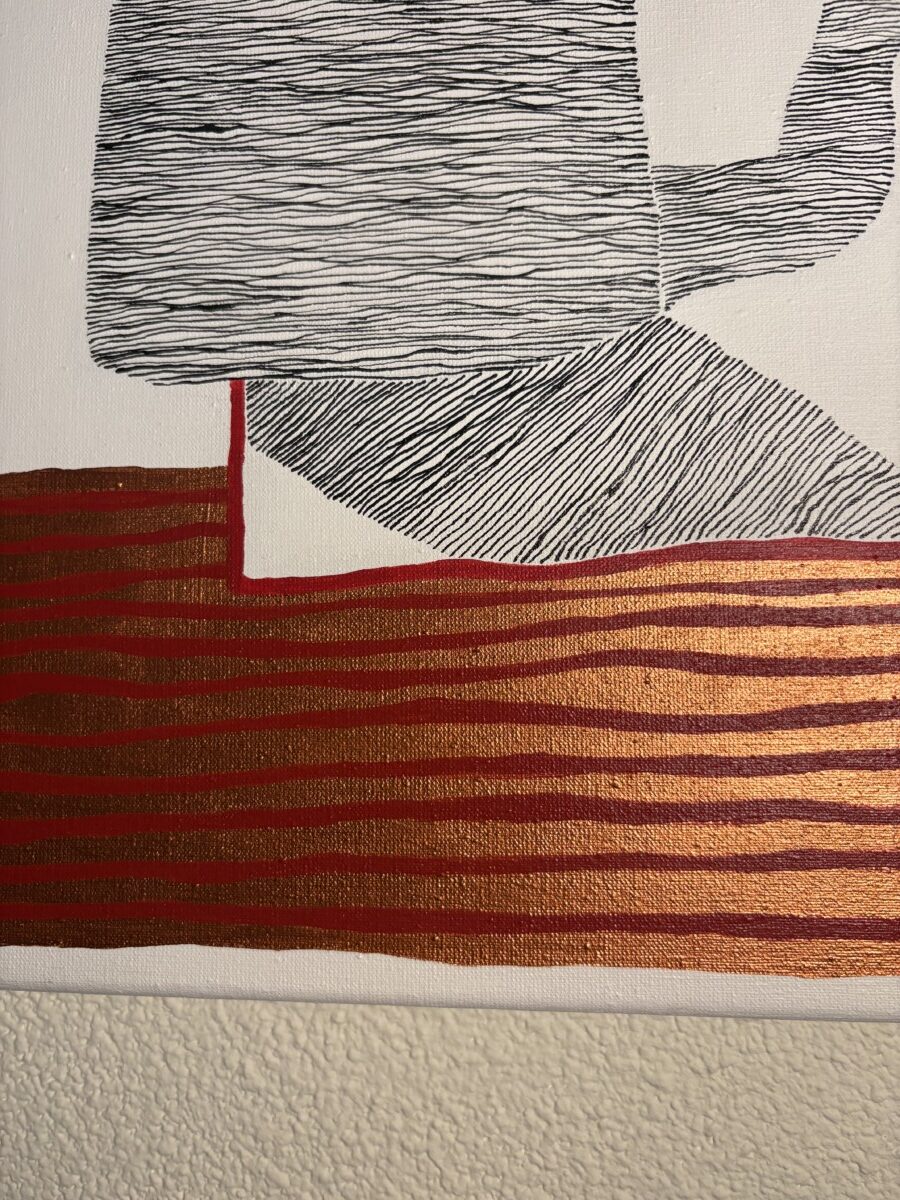 schilderij steun brons