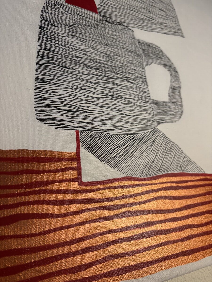 schilderij steun detail