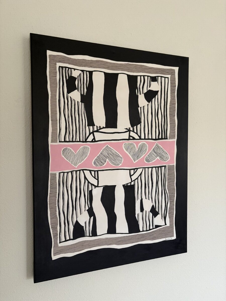 schilderij tussentijd van opzij