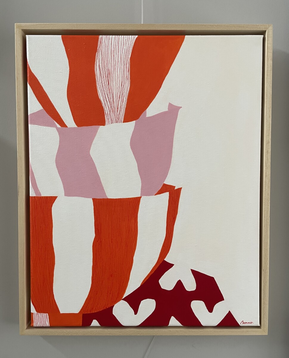 stapelkopjes oranjeroze 40x50