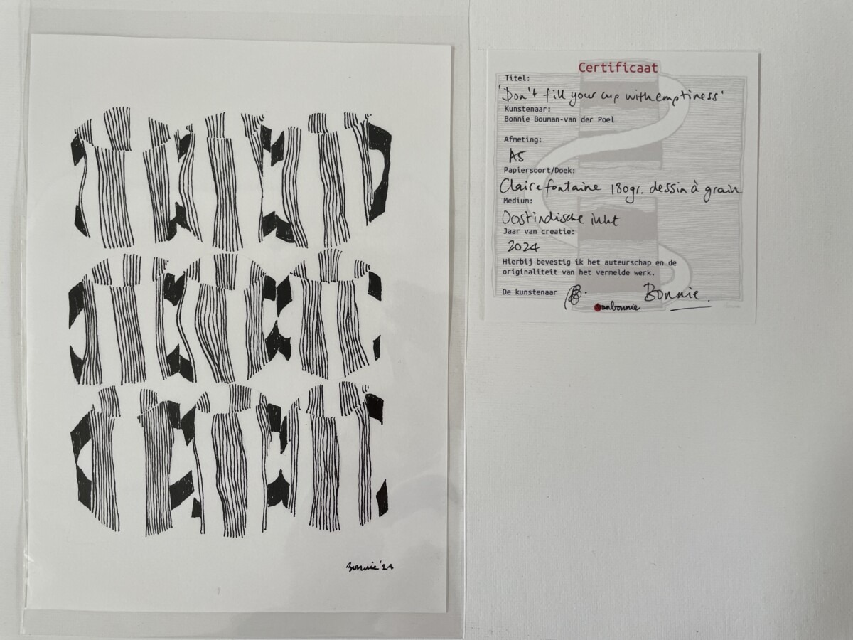 pentekening dontfillyourcupwithemptiness