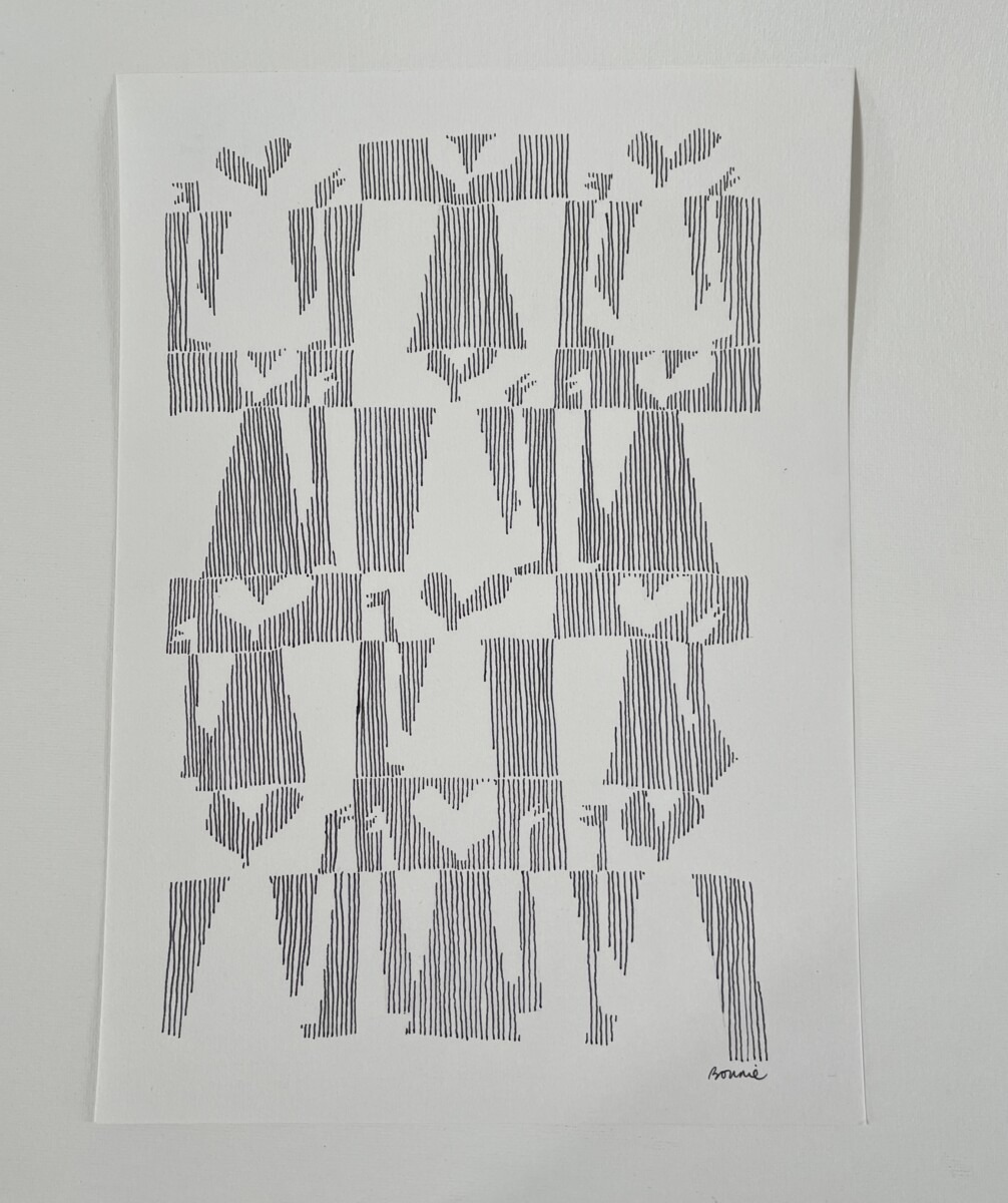 pentekening a4 liefdeskannen