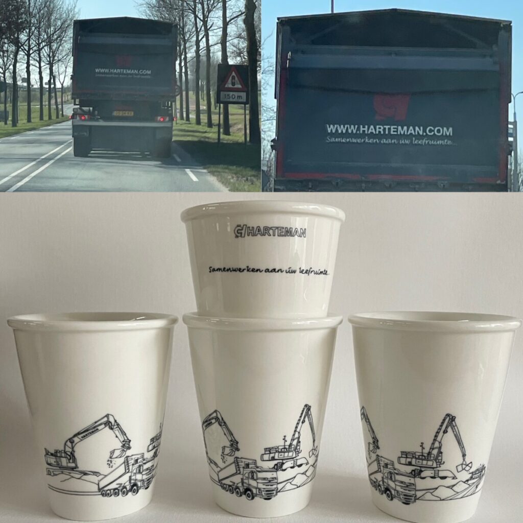 harteman mok met wagens